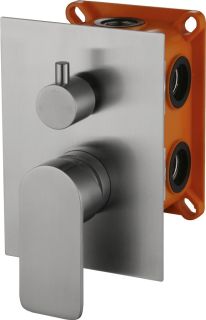 Встраиваемый смеситель для душа с переключателем, сатин Nova BelBagno NOV-SDMC-IN